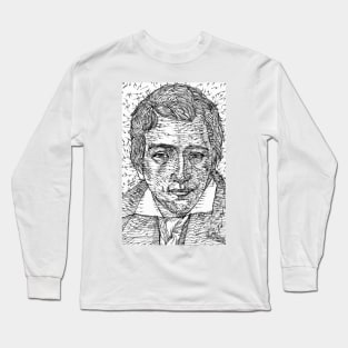 HEINRICH HEINE ink portrait Long Sleeve T-Shirt